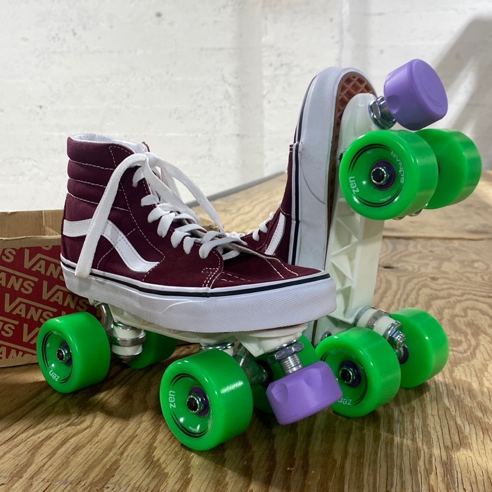 Custom Vans Roller Skates Mens 6.5/Women’s 8